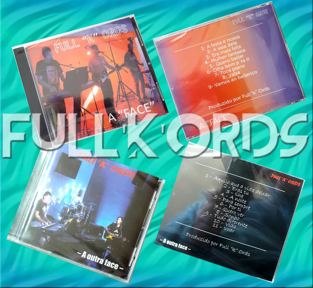 CD's Os Full K Ords, Grupo de Baile, Açoriano, Açorianos, Azores, contacto, contactos de grupos, Musica de festa, Full K Ords, Grupo Musical, Banda, Flores, Açores, contactos, bailes