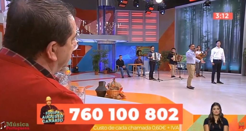 Nuno Valente e Daniel Alves, Desgarrada, Programa, Praça da Alegria, Cantares ao Desafio, Nuno Valente de Ansião, Daniel Alves de Ponte de Lima, Concertinas