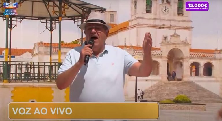 Xico à portuguesa cantou ao vivo, Domingão, Sic, Televisão, artistas populares, musica portuguesa, cantores portugueses, arraial, Festas