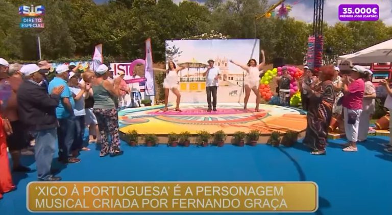 Xico à portuguesa cantou ao vivo, Domingão, Sic, Televisão, artistas populares, musica portuguesa, cantores portugueses, arraial, Festas