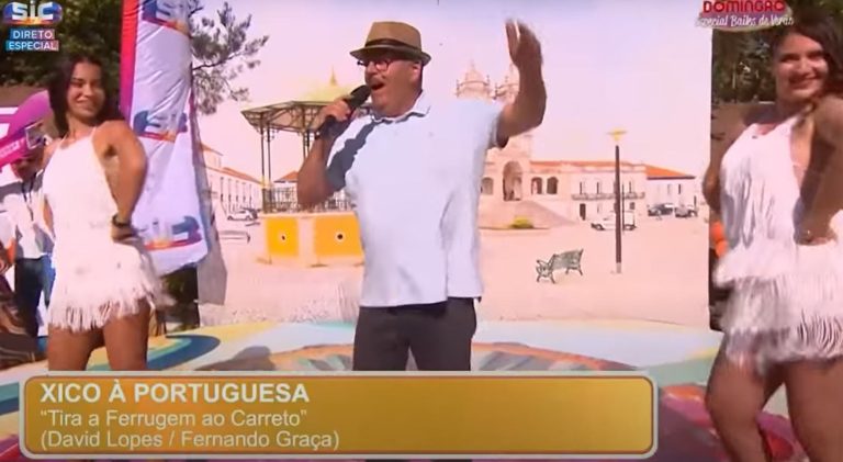 Xico à portuguesa cantou ao vivo, Domingão, Sic, Televisão, artistas populares, musica portuguesa, cantores portugueses, arraial, Festas